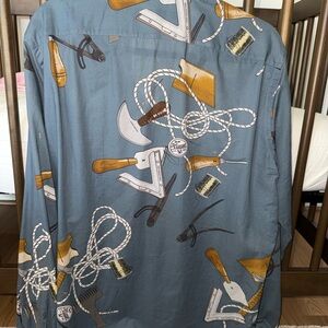 Vintage Tool Print Men's Shirt